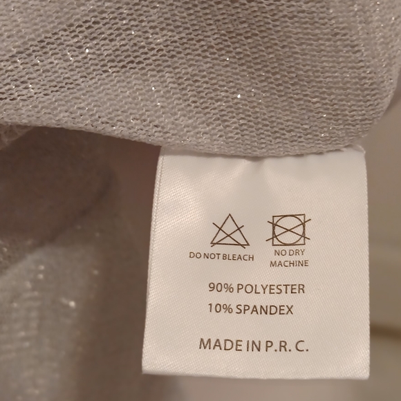 $4 Add-on Sheer Sparkly Cover-up Top - Size Small - Picture 7 of 8